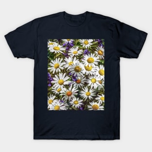 Daisies and Delphinium T-Shirt